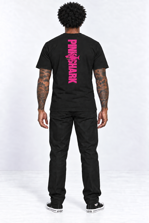 I EAT PINKS Men's Fitted Tee – PINK SHARK Streetwear Shirt