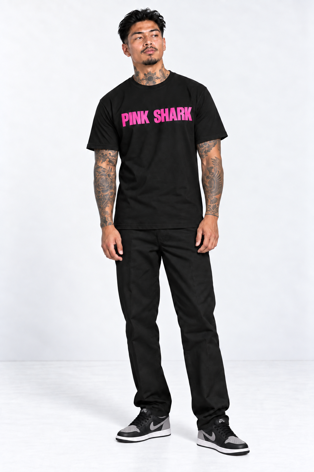 PINK SHARK Original | Men’s Fitted Logo Tee